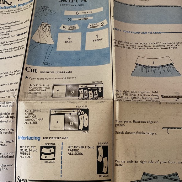 VTG ‘70s Butterick Designer Kenzo UNCUT Sewing Pattern - Picture 7 of 9